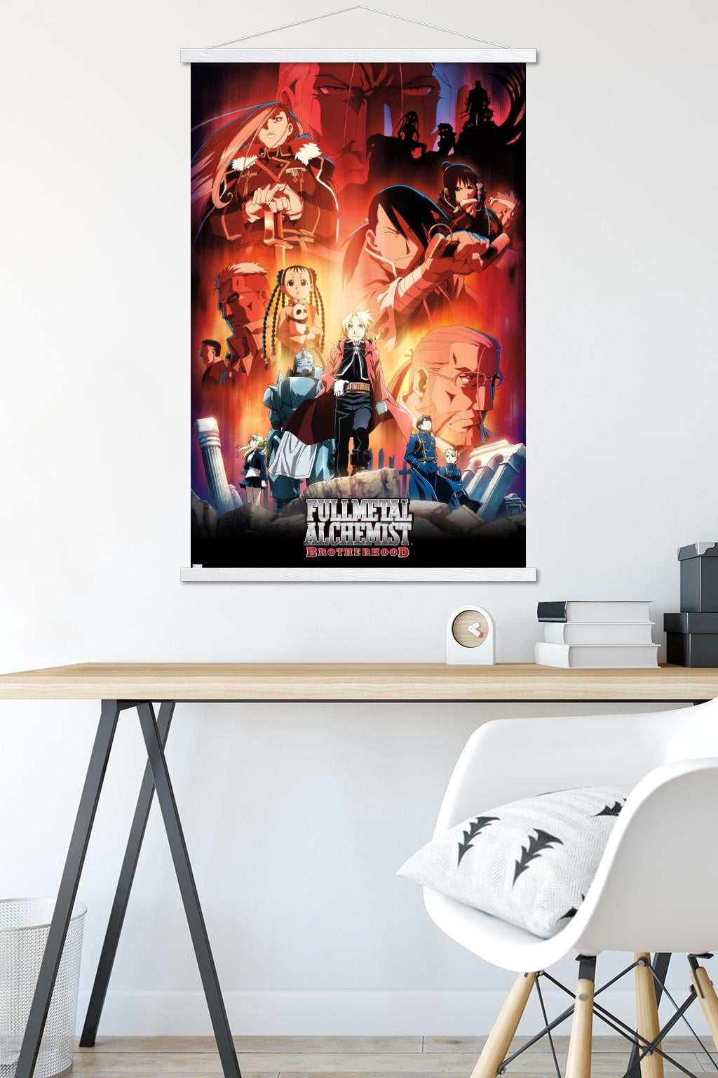 Fullmetal Alchemist: Brotherhood - Key Art 5 Wall Poster with Magnetic Frame, 22.375" x 34"