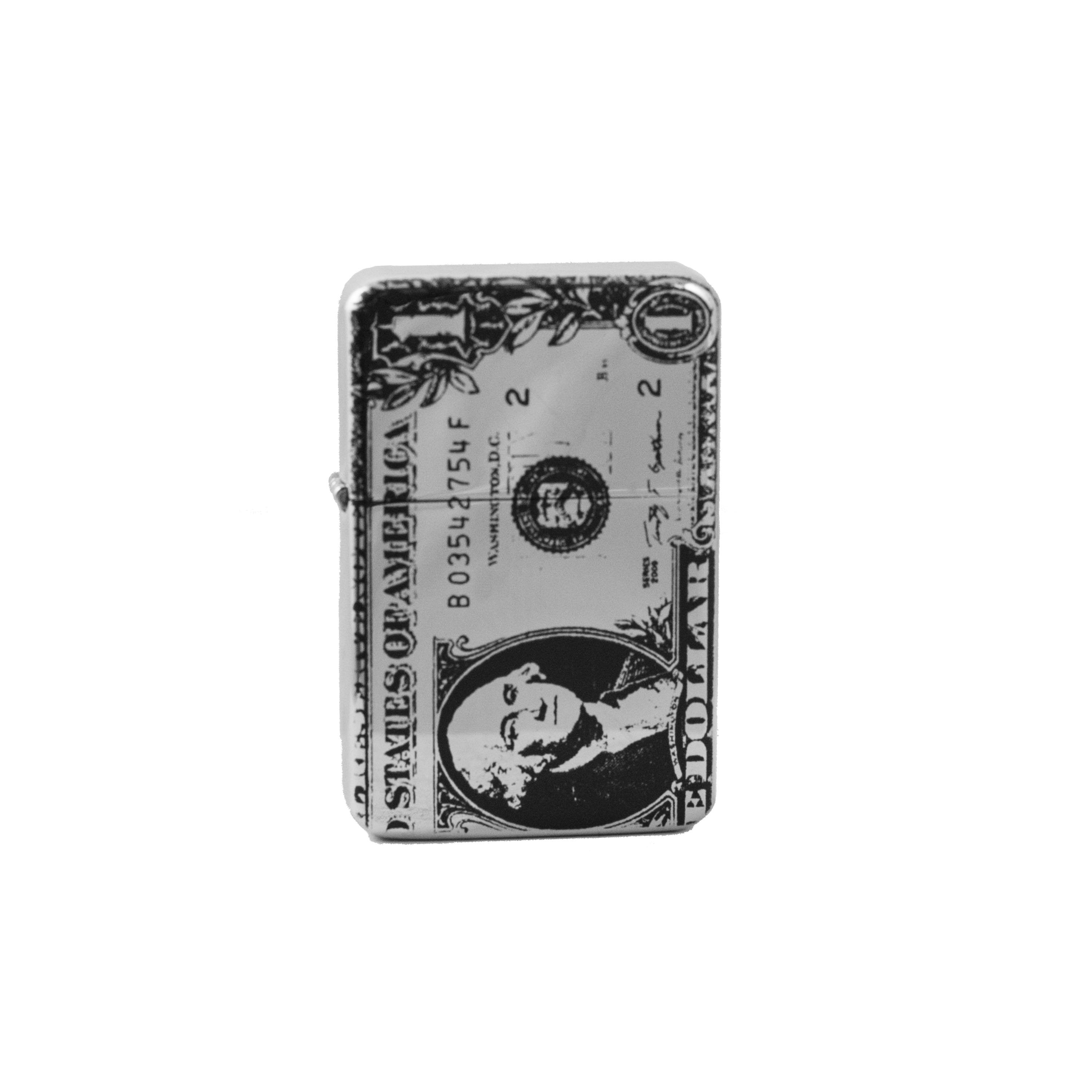 Lighter 1 Dollar Bill High Polish Chrome L1