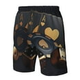 thumbnail image 4 of Balery Casino Cards Poker Traje de Baño Estilo Hawaiano para Hombre, Shorts de Secado Rápido con Bolsillos-Small, 4 of 6