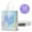 White, variant on TickJOY 12 Pcs Iridescent Gift Bags with Handles, Holographic Reusable Gift Bags Medium Size, Goodie Bag for Birthdays, Christmas, Weddings, Holidays, Valentines (8"W x 4"D x 10"H, Gold)