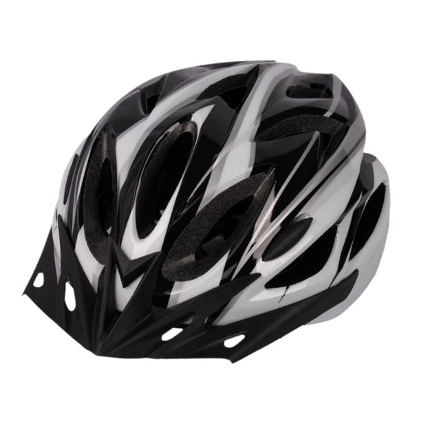 Casco de ciclismo para mujeres y hombres, casco de bicicleta, casco de bicicleta para patineta, Blanco y negro