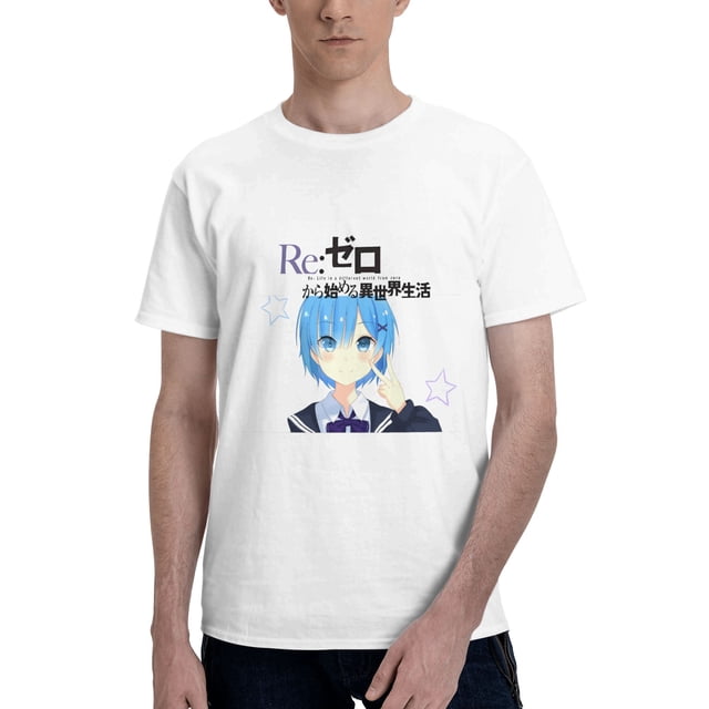Camiseta de Manga Corta para Hombres Re:Zero
