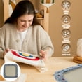 thumbnail image 2 of Wekvgz Punch Needle Frame Wood Gripper Strip Frames Square Rug Hooking Frame Easy Assembly Tufting Frame Rug Tufting Frame with Needles for Rug Punch Needle and Embroidery Craft, 2 of 10