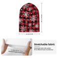 thumbnail image 2 of Kdxio Buffalo Plaid Snowflakes Winter Beanie for Men Women Beanie Knit Hat Cuffed Cap Beanie Knit Chunky Snow Cap, 2 of 6