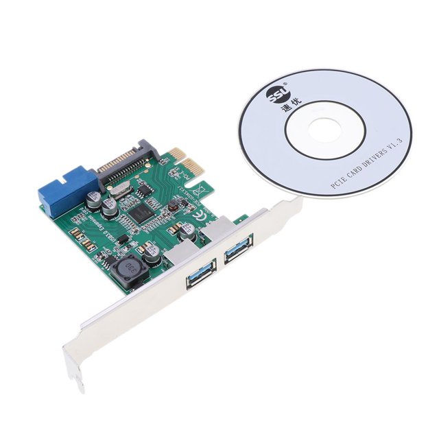 Divisor de concentrador de de 5 GigaBits Per Second a USB 3.0 con conector de 19 pines, para computadora portátil de escritorio Macarena Tarjeta adaptadora PCI E a USB 3.0