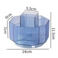 thumbnail image 2 of Organizador de Caja de Almacenamiento de Cepillos de Cosméticos Shamjiam Portaescobillas Azul, 2 of 8