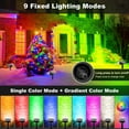 thumbnail image 6 of Minpea Solar Color Changing Lights Outdoor, 9 Color Modes Landscape Spotlights, Dusk To Dawn Solar Powered Spot Lights For Outside, Solar Garden Lights For Yard, Pathway, Tree 10 Pack (Multicolor), 6 of 6
