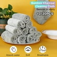 thumbnail image 3 of QHUDLV GHRYTY Microfiber Cleaning Cloths,10/20pcs Highly Absorbent Cleaning Cloth Rags,All-Purpose Microfiber Towels,Reusable Lint Free Cleaning Rags for Glass No Watermark,Dishes,Mirrors, 3 of 9