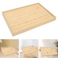 thumbnail image 6 of Burlap Stackable Jewelry Trays Stores Dresser Showcase Women Gift Organizer Rings Plate, 6 of 8