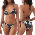 thumbnail image 3 of Saiise Abstract Ink Octopus Pattern Women's Adjustable Bikini Set High-Cut Two-Piece Swimsuit for Beach Pool Party Tropical Vacation, 3 of 6