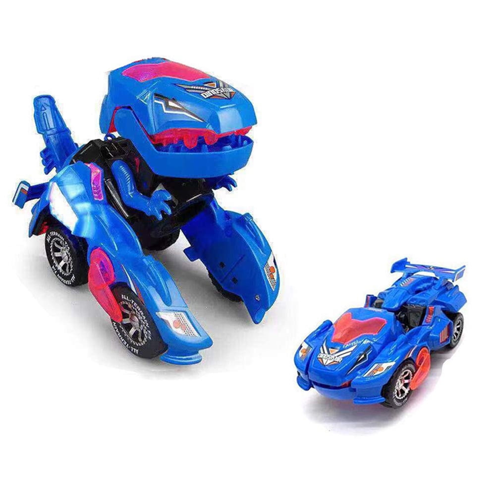 Prettyui Dinosaur Transformer Toys, Automatic Transforming Dinosaur Toys with Sound, 2 in 1
