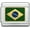 Silver, variant on Italian Bracelet Charms, 9mm Stainless Steel Flag Charm Link (Brazilian Flag)