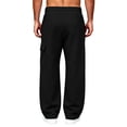 thumbnail image 6 of Homenesgenics Cargo Pants Men 2026 Casual Pockets Elastic Waist Sweatpants Work Trousers Black L, 6 of 7
