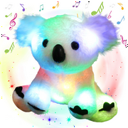 Glow Guards 10’’ Musical Light up Stuffed Koala LED Singing Wildlife Soft Plush Toy Birthday Valentine's Day Gifts for Kids Toddlers
