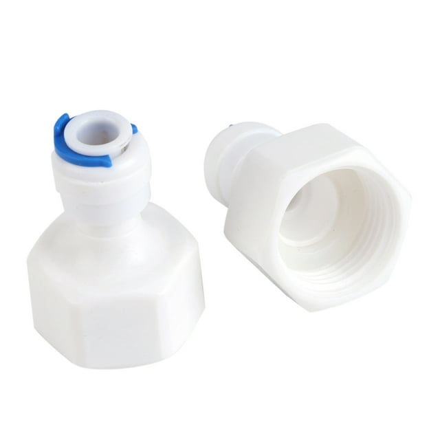 Conector rápido de 6 pianas, adaptador de Rosca hempra 1/4 tubo od a 1/2 híbrra conector rápido para filtro de agua de ÓSmosis inverso, purificadores de agua tubo de montaje de
