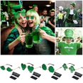 thumbnail image 3 of St Patrick's Day Irish Seashells Glasses Green Sunglasses Four Leaf Party Accessories, 3 of 3