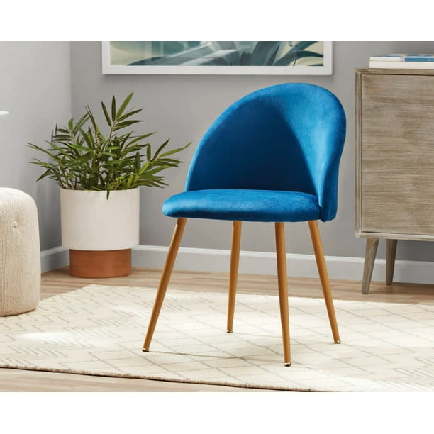 Mainstays Modern Accent Chair, Navy Blue