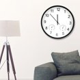 thumbnail image 2 of Reloj de pared digital de metal simple, termómetro e higrómetro, reloj de pared multifunción, 2 of 8