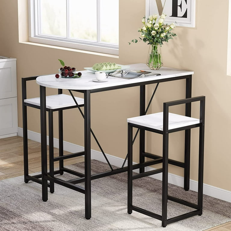 Faux marble 2024 pub dining set