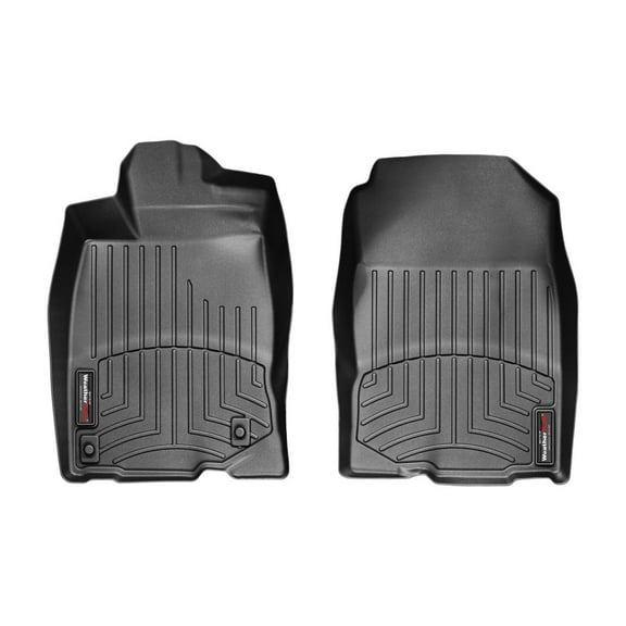 WeatherTech Custom Fit FloorLiners compatible with 2011-2016 Honda CR-Z - 1st Row (Driver & Passenger), Black