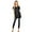 Black, variant on NYL Apparel Womens Short Sleeve Scoop Neck Flowy Tunic Top - Made in USA, Small