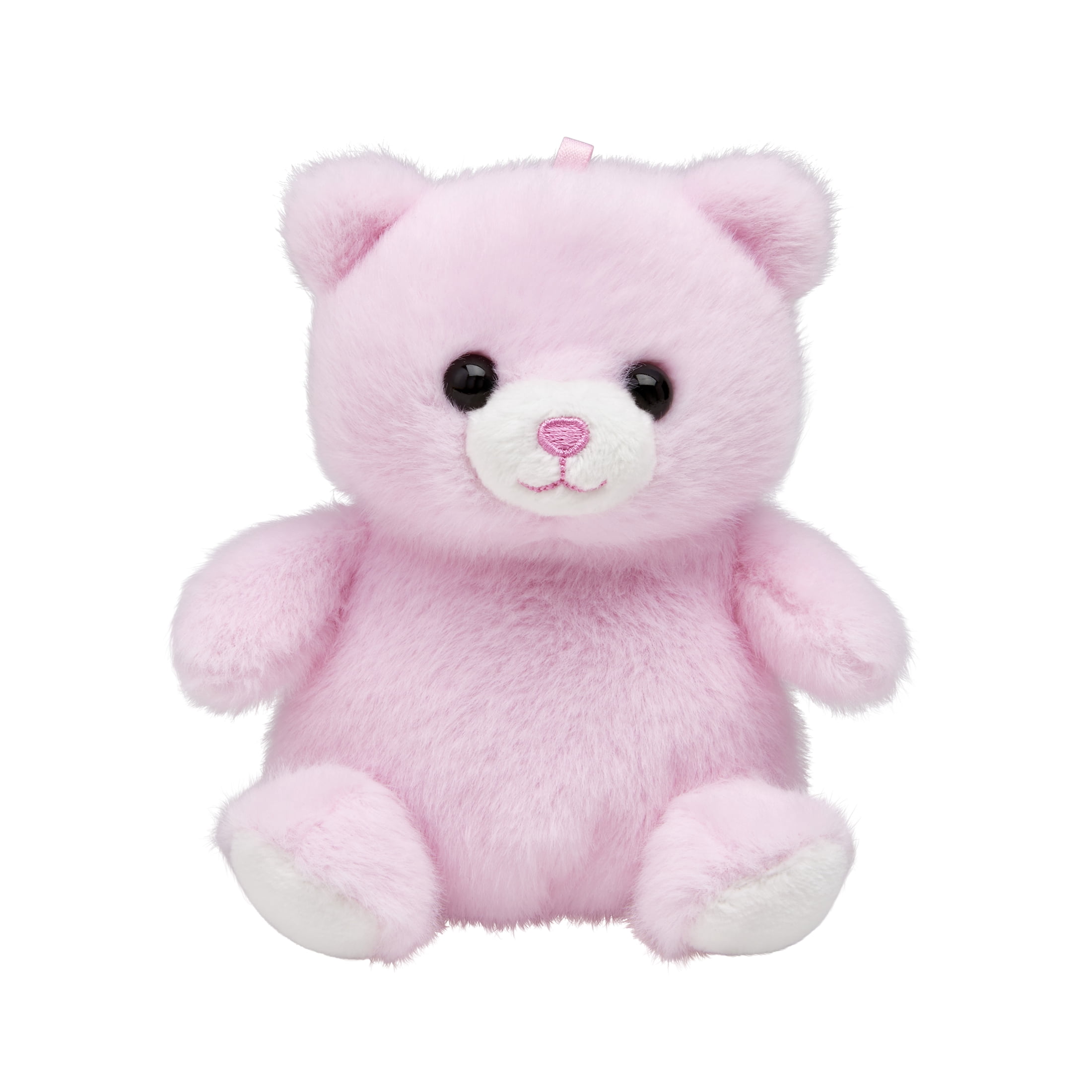 Buttercups Teddy Bear Plush Toy 4.5 Inch – Small Stuffed Animal for Kids, Soft Pink Bear, Mini Plush Gift