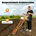 thumbnail image 5 of 2200W 63CC 2 Stroke Post Hole Digger 3HP Gas Powered Earth Auger Borer Ground Drill Gasoline Earth Auger Wheelbarrow with 11" Bit, for Fence Ground Drill Garden Tree Planting, 5 of 21