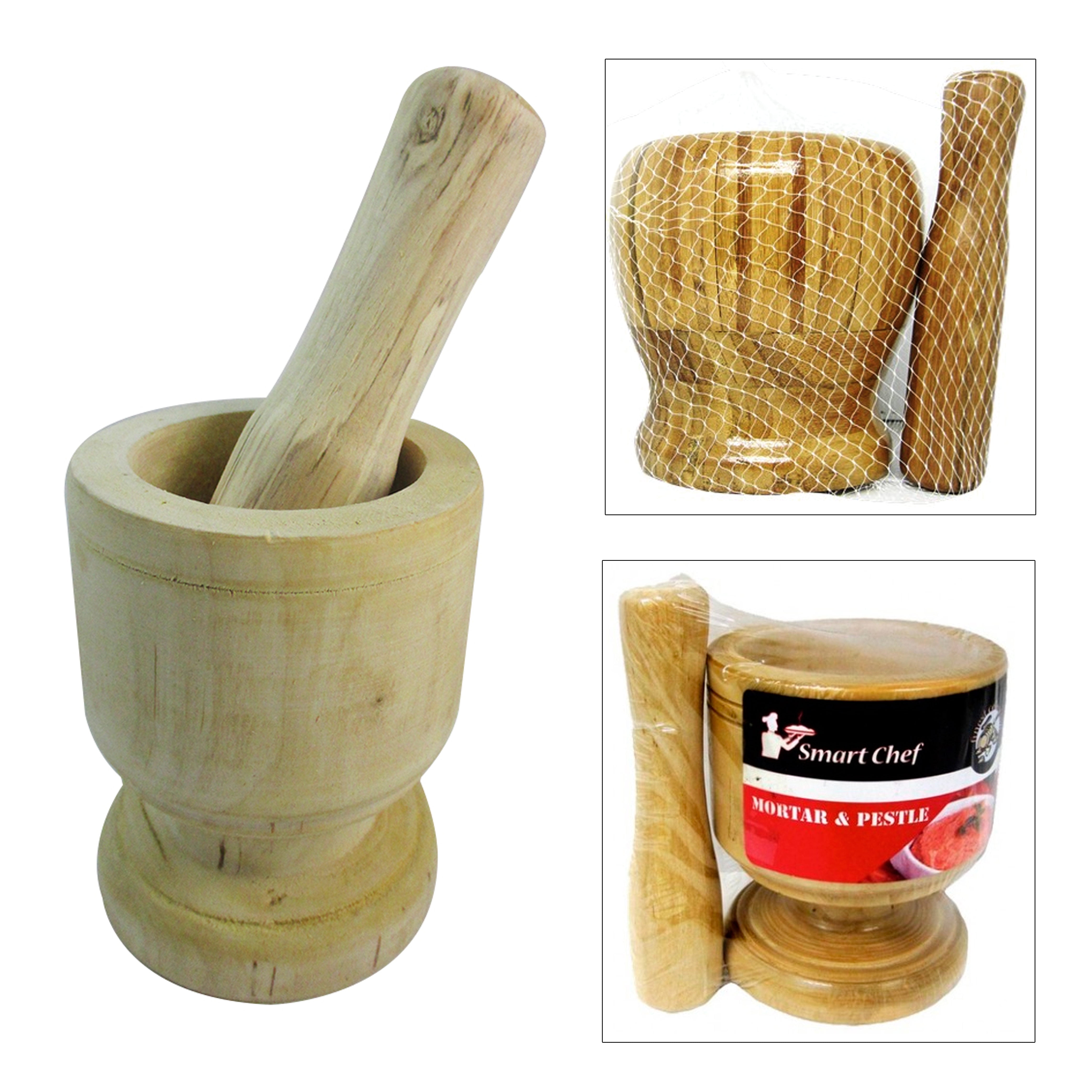 Mojitos & More Details about   Wood Mortar & Pestle Pylon  Perfect For Mofongo 