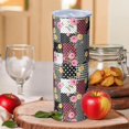 thumbnail image 2 of Pioneer Flower Floral Print Pattern 20oz Skinny Tumbler with Straw & Lid, Double Wall Vacuum Insulated Cup, Leak-Proof, Cup Holder Friendly, Hot 6H Cold 12H, 2 of 6
