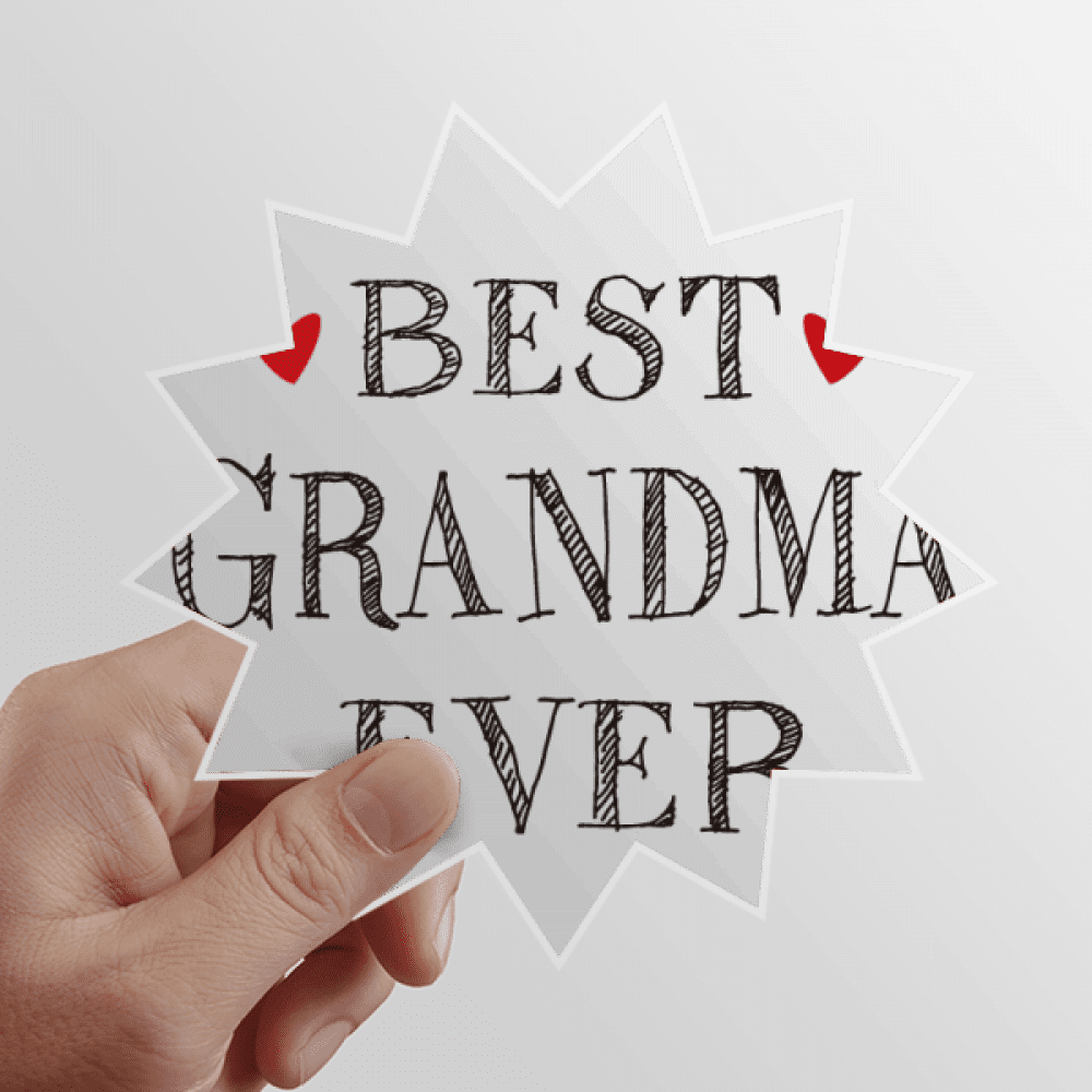 Best grandma ever Quote Relatives Sun Vinyl Sticker Luggage Graffiti