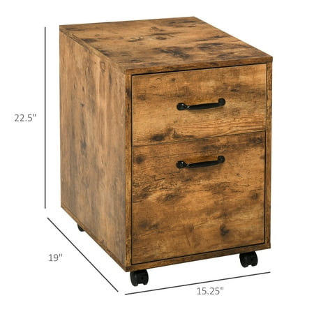 Homcom Rolling File Cabinet With 2 Drawers Hanging Folder Home Office Under Desk Mobile Filing Organizer For Letter Size Canada Drawers Hanging File Folder, File Cabinet Folder Sizes