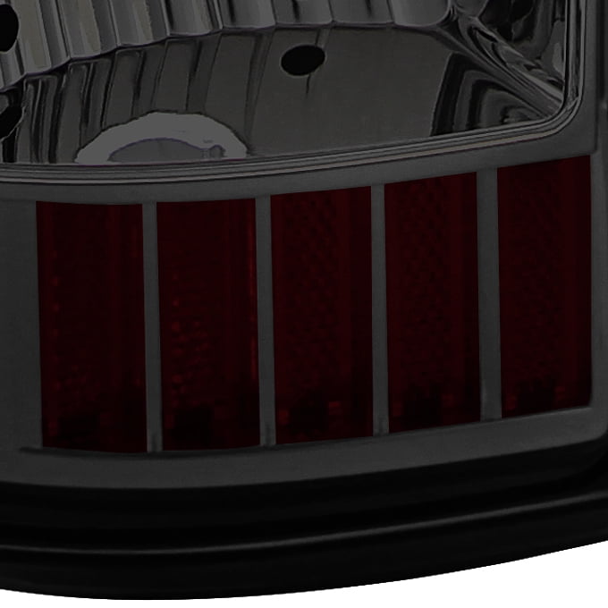 AKKON - For Chevy Silverado Sierra LED Smoked Tail Lights Replacement + Smoke LED 3rd Brake Cargo Light Lamp