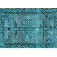thumbnail image 1 of Ahgly Company Machine Washable Indoor Rectangle Persian Light Blue Traditional Area Rugs, 5' x 7', 1 of 4