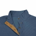 thumbnail image 4 of T Shirts for Man Short Sleeve Crewneck Henley Shirt Lightweight Blue T Shirts with Button Men Summer Shirts, 4 of 9