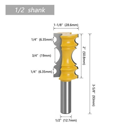 

Large Elaborrate Chair Rail Molding Crown Router Bit Line Milling Cutter