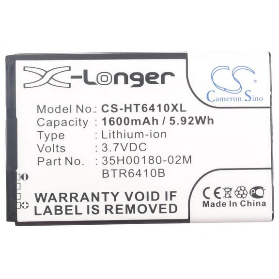 1600mAh 35H00184-01M 35H00180-02M 35H00181-01M BTR6410B Battery for Verizon ADR6410 Fireball ADR6410LVW ADR6410L Droid Incredibl