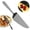 Black, variant on Cake Pie Server, Stainless Steel Pizza Pastry Cake Slicer Server, Cake Cutter with Serrated Edges for Kitchen, Restaurants, Wedding, Birthdays and Parties, Silver