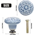 thumbnail image 2 of 10pcs Vintage Ceramic Door Drawer Handle, 34mm Round Drawer Knobs, Furniture Knob, Door Knobs, Furniture Handles For Cupboard Cabinet Kitchen, Kids Ro, 2 of 5