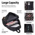 thumbnail image 4 of Easygdp Jumping Skull Mochila para Niños y Niñas con Set de Caja de Almuerzo y Estuche para Lápices 3 en 1, Mochila Escolar Estampada para Adolescentes, 4 of 7