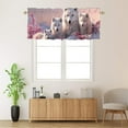 thumbnail image 2 of Wolf Printed Window Curtains Valances Forest Mountain Pine Tree Wild Animals Winter Snow Rod Pocket Window Valance for Living Room Bathroom Bedroom Kitchen 54 by 18 in, 1 Panel, 2 of 6