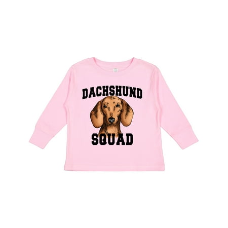 

Inktastic Dog Dachshund Squad Gift Toddler Boy or Toddler Girl Long Sleeve T-Shirt