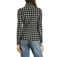 thumbnail image 3 of INSPIRE CHIC Blouse Décontractée à Carreaux pour Femme à Col Roulé Ajustée à Manches Longues, 3 of 6