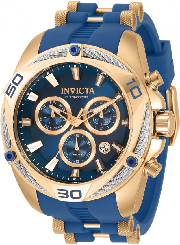 Invicta - Invicta Bolt Chronograph Quartz Blue Dial Men's Watch 31318 ...