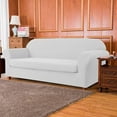 thumbnail image 2 of Subrtex 1-Piece Stretch Sofa Slipcover Non Slip Couch Cover, Texture Grid Pattern, 2 of 6