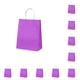 thumbnail image 1 of Toystoory Bolsa de papel Kraft de 10 Uds. Con asa giratoria, herramienta de almacenamiento de ropa con soporte de carga, bolsas antideformadas para Almacenamiento y organización del hogar Violeta Toystoory HA066668-01, 1 of 6