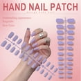 thumbnail image 5 of RAGUPEL 24Pcs Glue on Nails for Women,Purple Short Nails,Matte Finish Nails Press On,Stick on Nails for Daily Life,Style1, 5 of 7