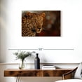 thumbnail image 3 of Elephant Stock Intimidating Leopard Wall Art - Horizontal Canvas Wall Art - Living Room Wall Decor - Animal Canvas - Brown And Orange Decor - 30" x 20", 3 of 8