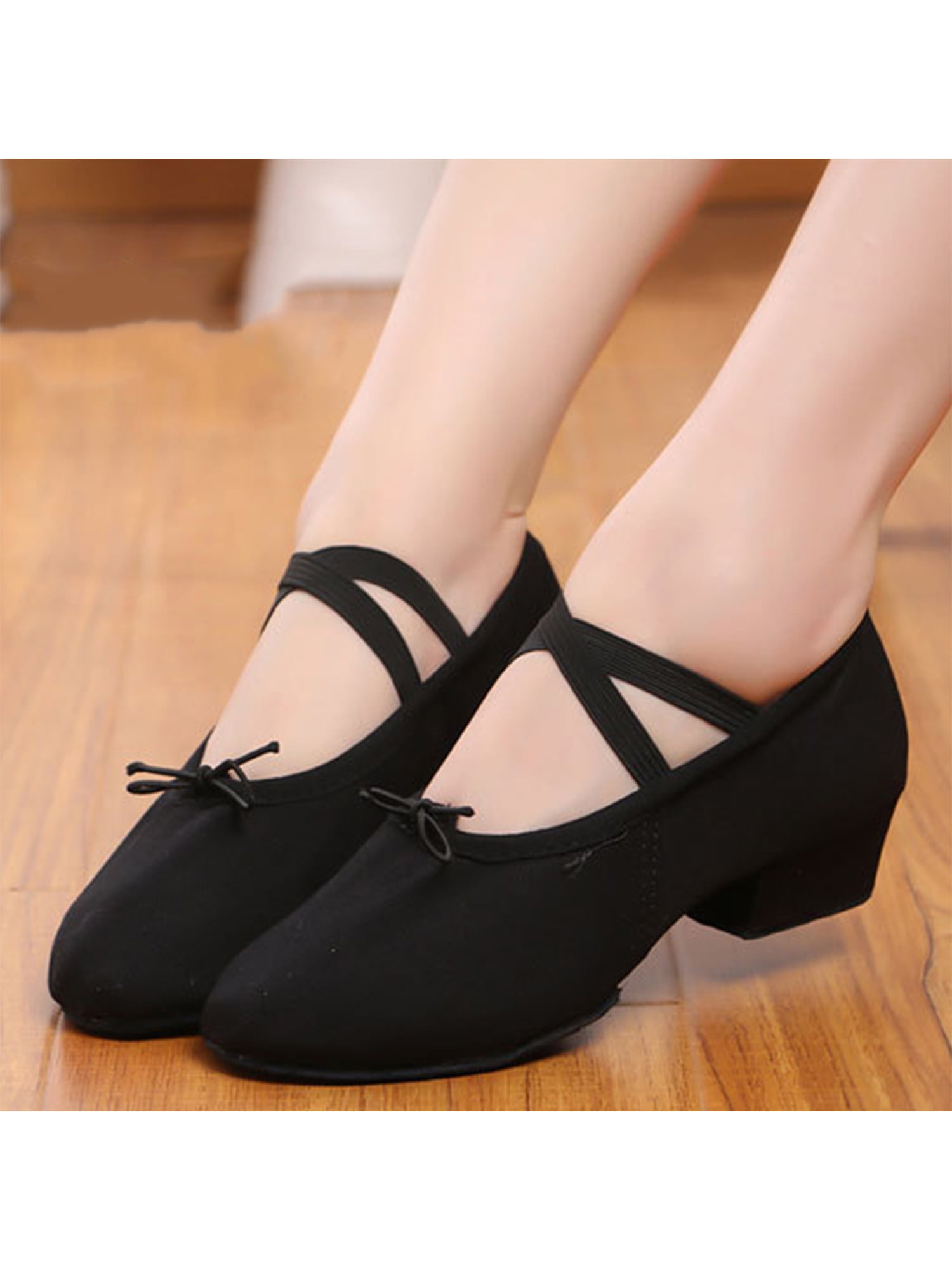 Eloshman Womens Soft Latin Dance Shoes Ballet Shoes/Ballet Slippers