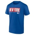 thumbnail image 2 of Men's Fanatics Blue New York Rangers Blocked Out T-Shirt, 2 of 3
