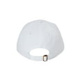 thumbnail image 3 of Time and Tru Women's Blank Non Washed Cotton Twill Baseball Hat Arctic White, 3 of 5